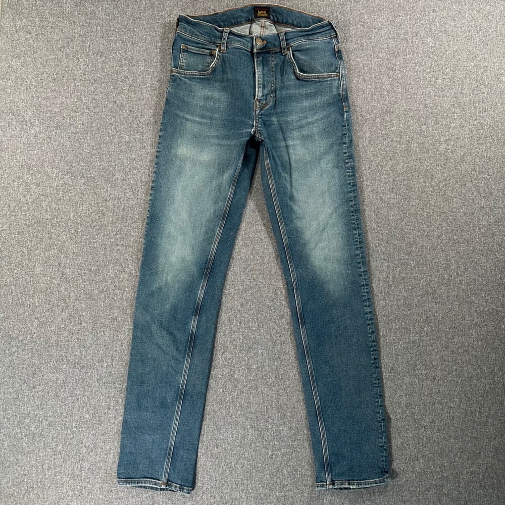 Lee Daren Regular Slim Fit Jeans Mens W30 L32 Blue Denim Stretch Pants Casual